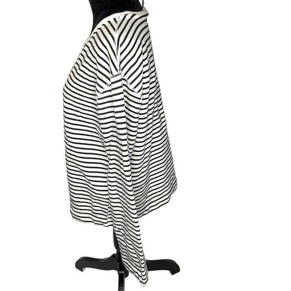 Elizabeth and James Striped Cotton Crewneck Sweater Large - Picture 3 of 6